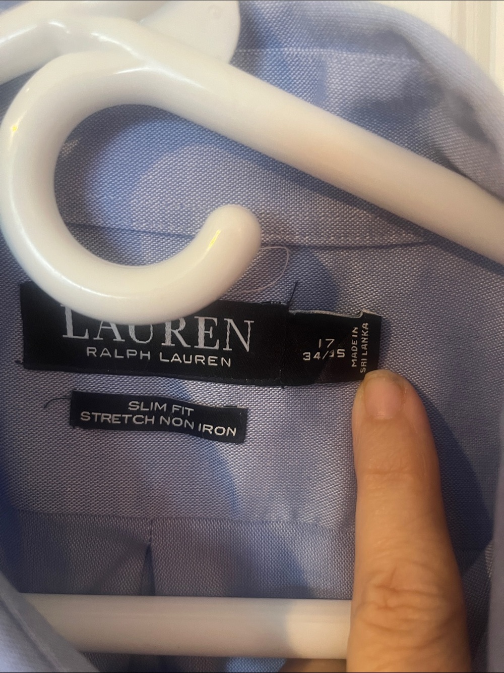 Lauren Ralph Lauren Men’s Slim Fit Dress Shirt – 17 34/35 - Picture 2 of 5